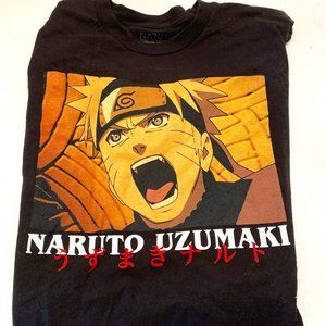 NARUTO SHIPPUDEN COLLECTION NARUTO UZUMAKI GRAPHIC T-SHIRT VIZ MEDIA 2007 MEDIUM